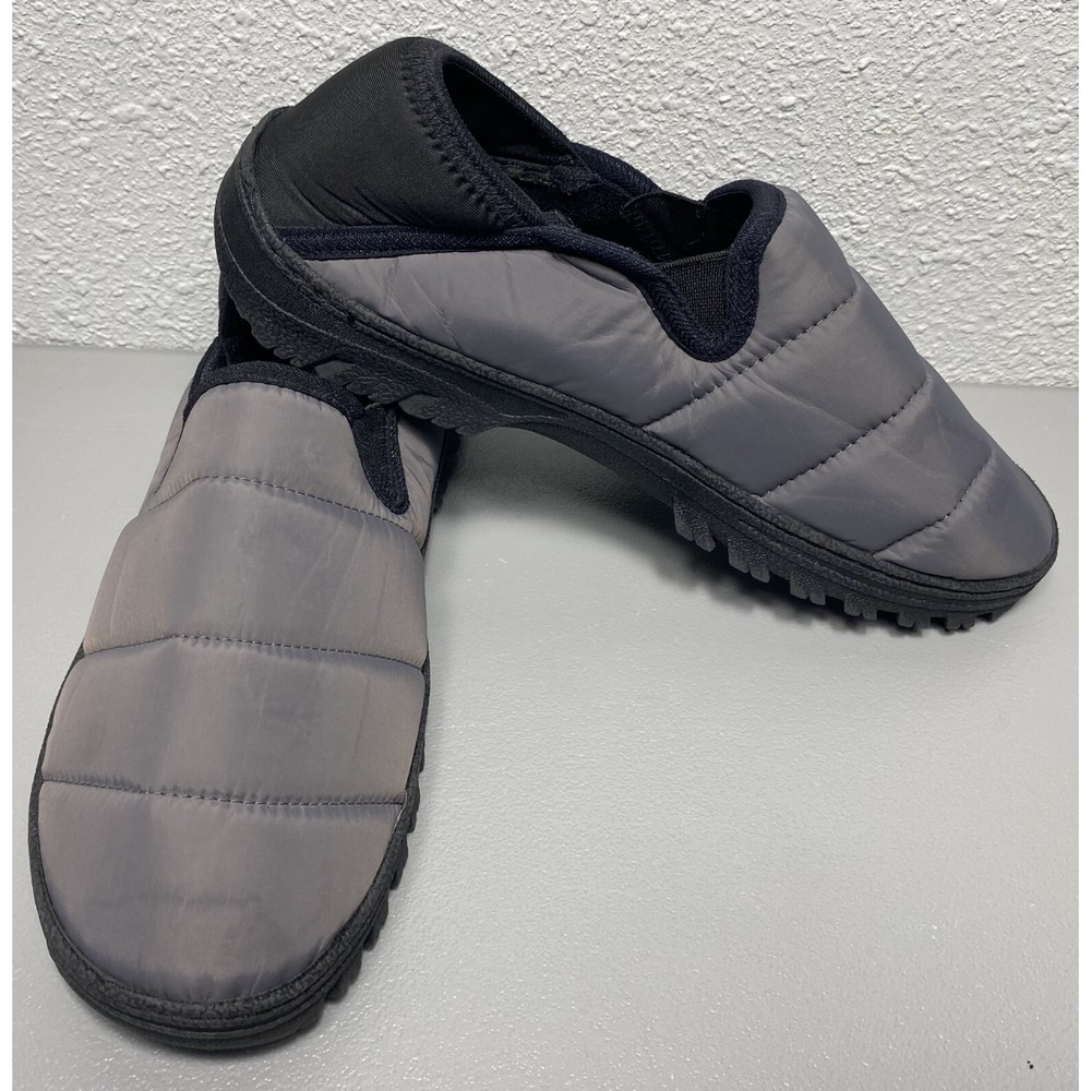 Eddie Bauer Mens Camp Slippers Size 9-10 Gray